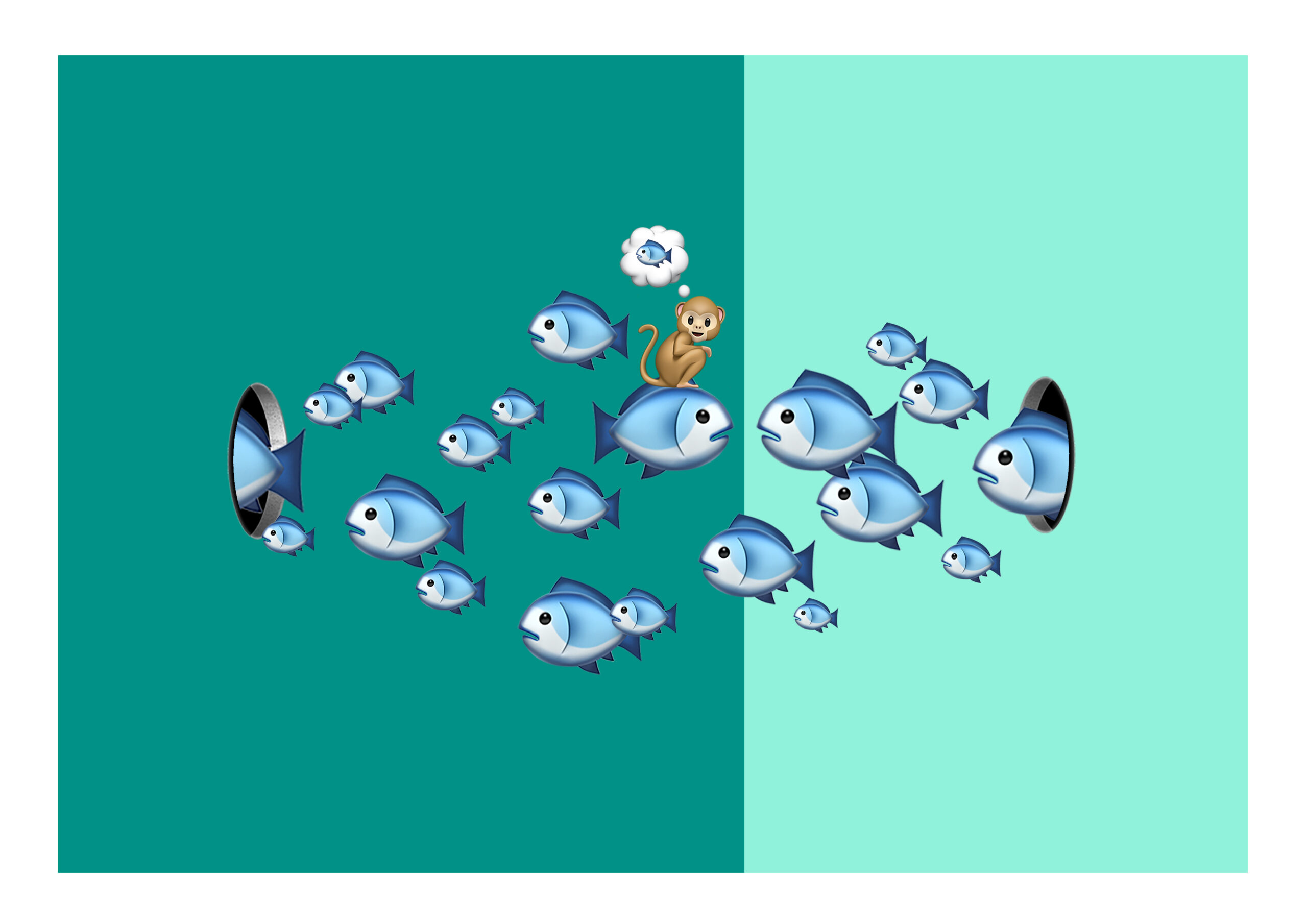 «Встреча с собой. Синие рыбы» из серии «Немая критика»