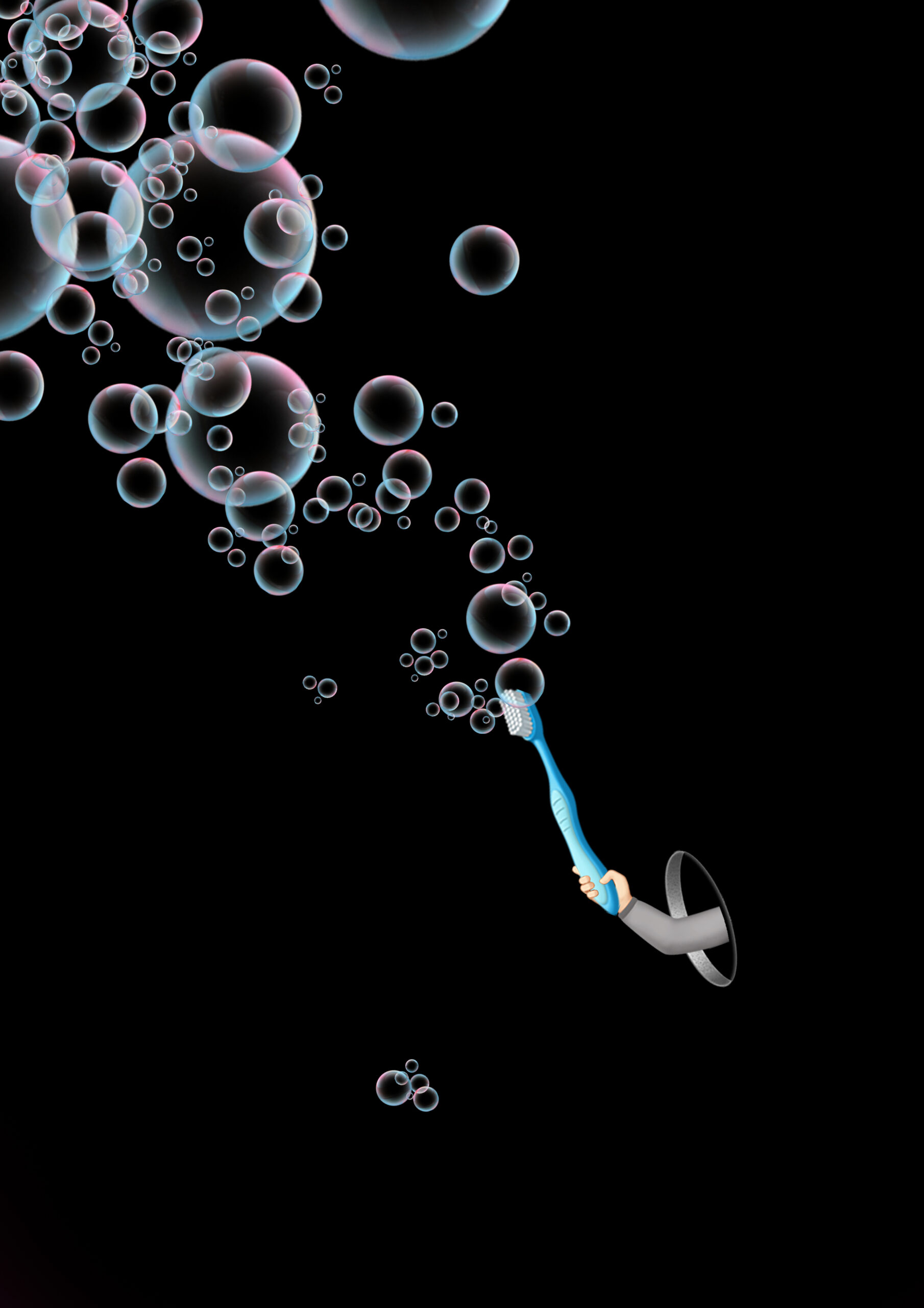 «Рука с зубной щёткой» из серии «Горизонт событий»