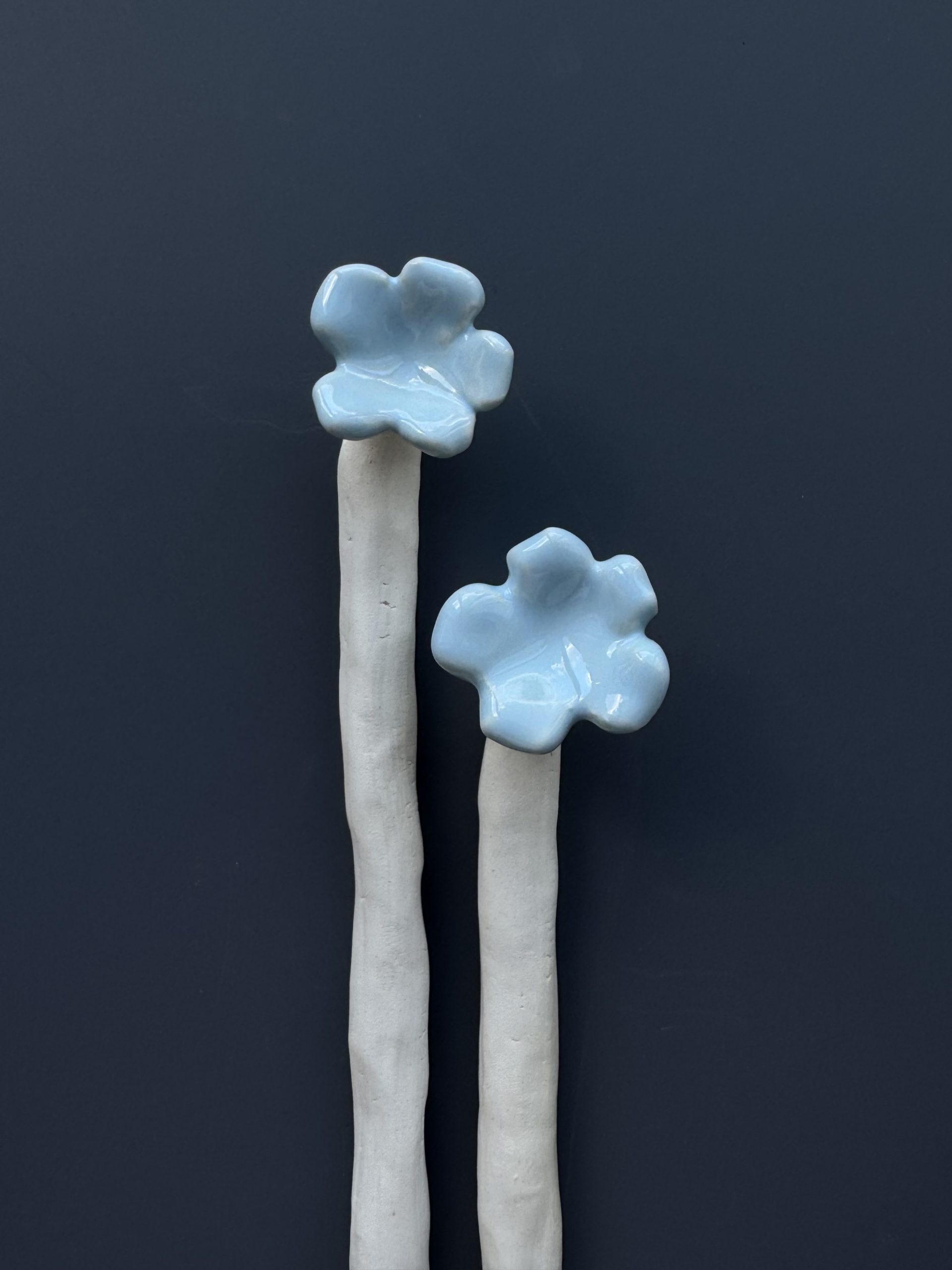 Цветок голубой